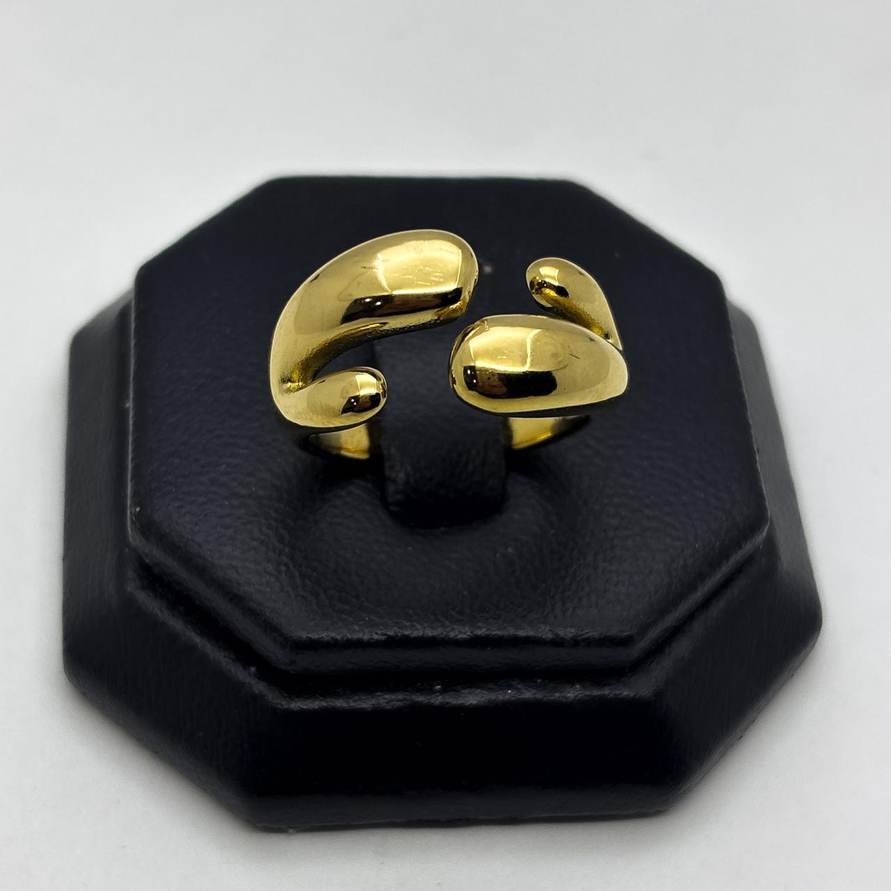#AOL178 - Anillo Acero Laminado 18k - LB025/