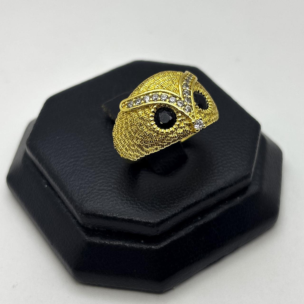 #AOL173 - Anillo Búho Oro Laminado 18k - LA030/