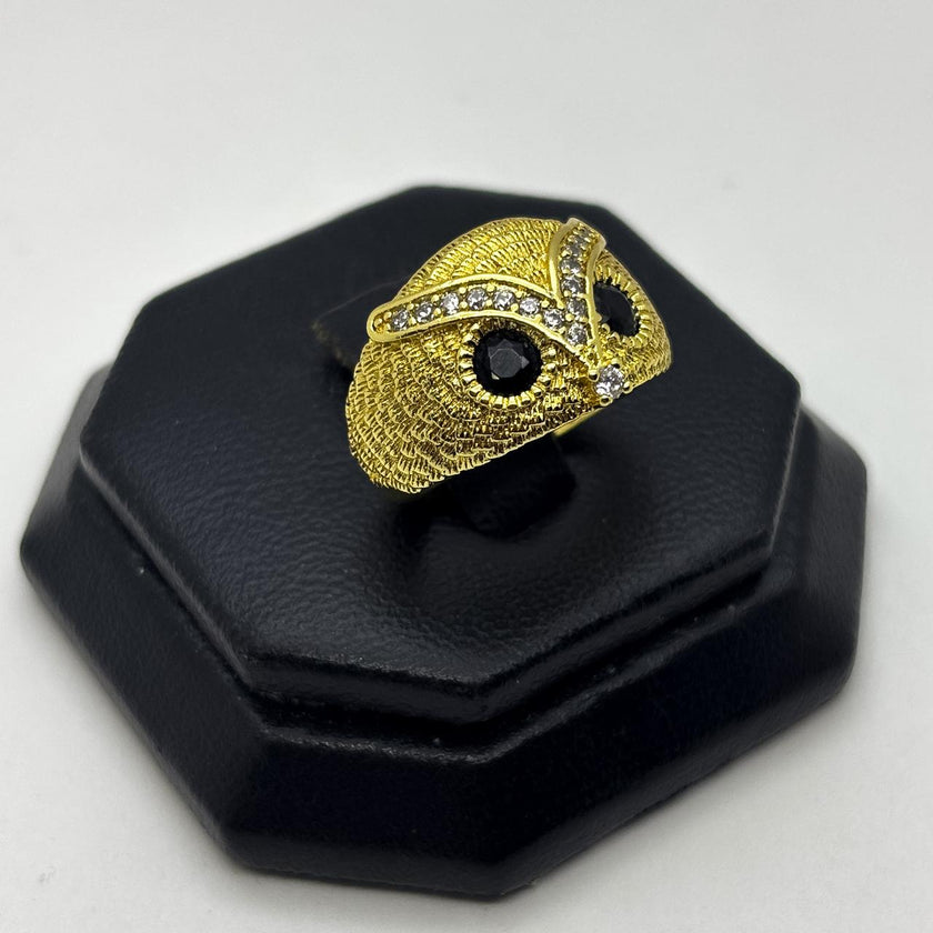 #AOL173 - Anillo Búho Oro Laminado 18k - LA030/