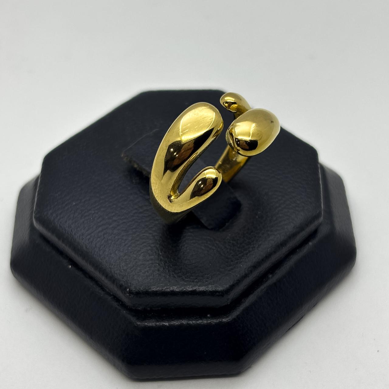 #AOL178 - Anillo Acero Laminado 18k - LB025/