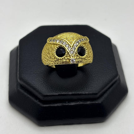 #AOL173 - Anillo Búho Oro Laminado 18k - LA030/