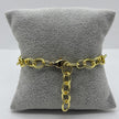 #PAL158 - Pulsera Eslabones Acero Laminado 18k - LA050/