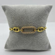 #PAL197 - Pulsera Acero Laminado 18k - LB055/