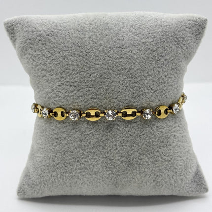#PAL198 - Pulsera Acero Laminado 18k - LB035/