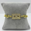 #PAL205 - Pulsera Luna y Estrella Oro Laminado 18k - LA050/