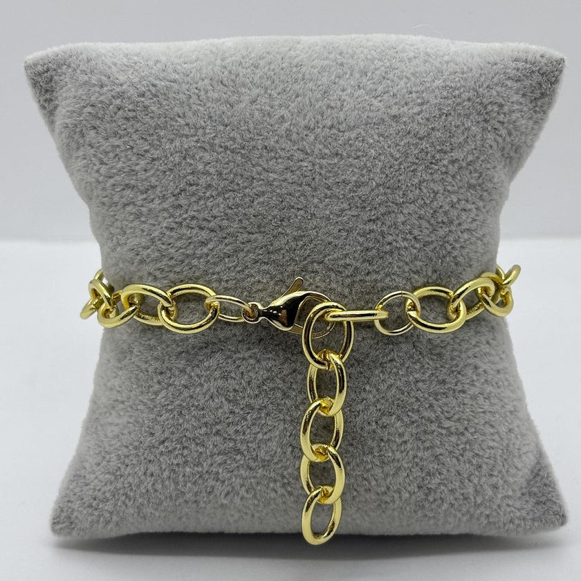 #PAL205 - Pulsera Luna y Estrella Oro Laminado 18k - LA050/