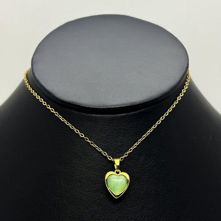#GOL172 - Gargantilla De Corazón Acero Laminado 18k - LB020/