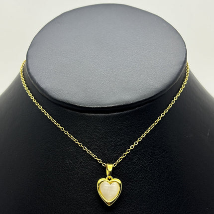 #GOL172 - Gargantilla De Corazón Acero Laminado 18k - LB020/