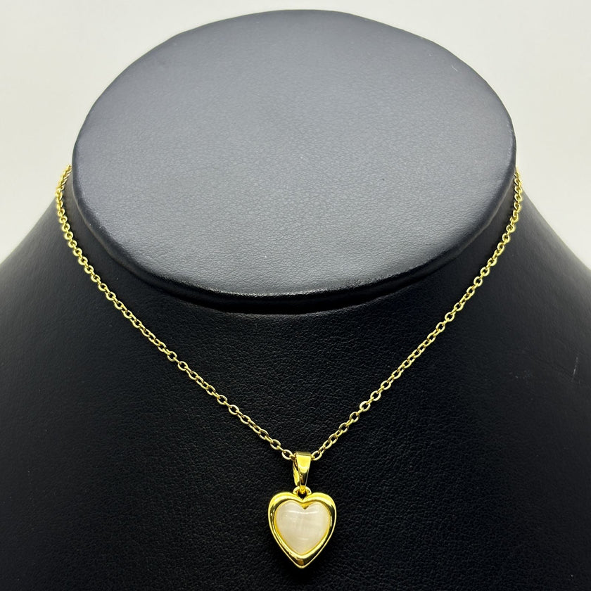 #GOL172 - Gargantilla De Corazón Acero Laminado 18k - LB020/