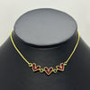 #GOL178 - Gargantilla De Corazones Oro Laminado 18k - LB025/