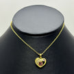 #GOL169 - Gargantilla De Corazón De Oro Laminado 18k - LA025/