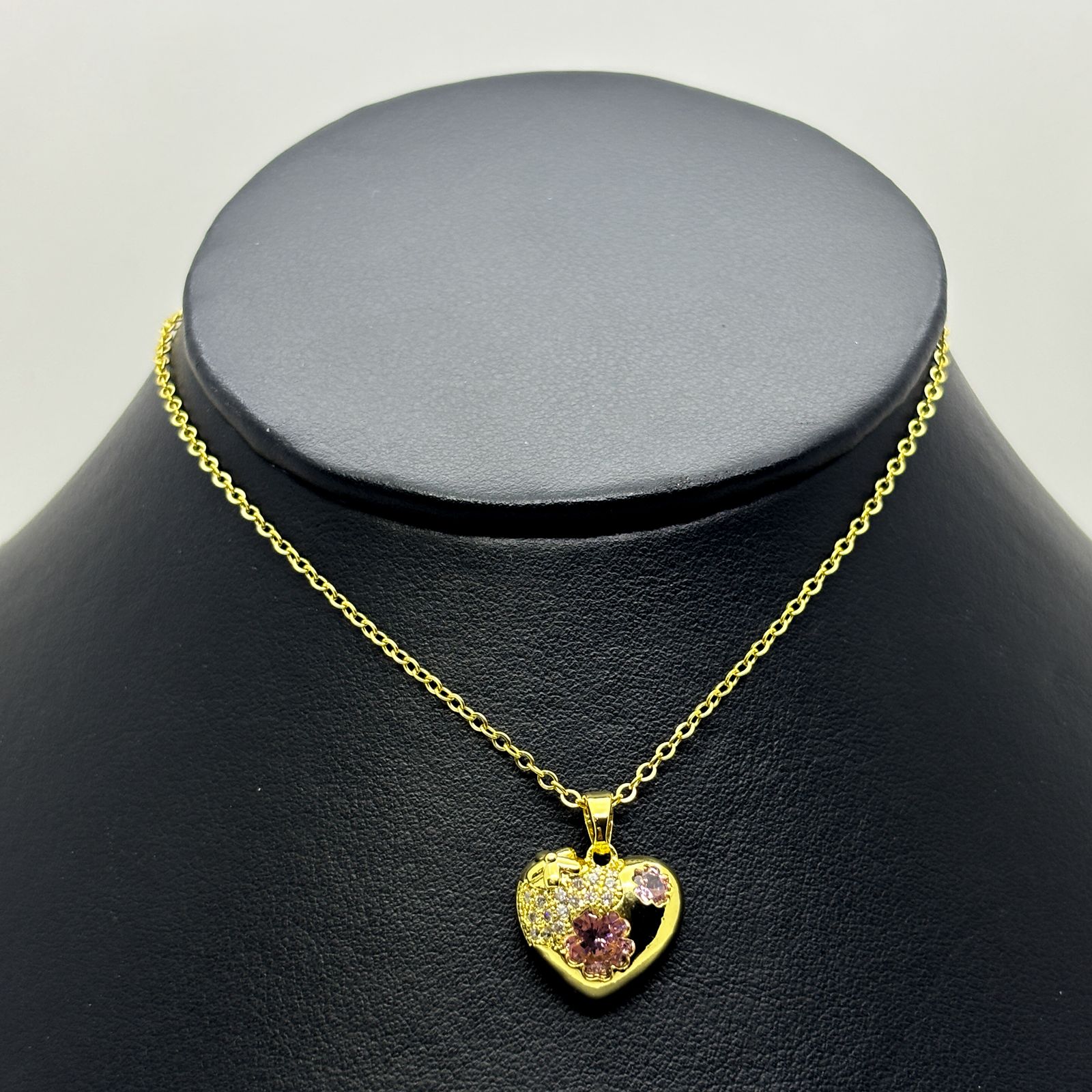#GOL169 - Gargantilla De Corazón De Oro Laminado 18k - LA025/