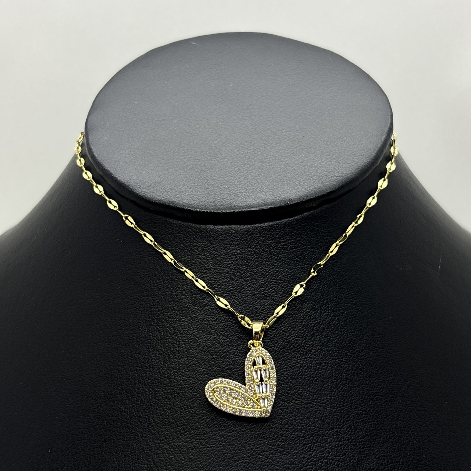 #GOL179 - Gargantilla De Corazón Oro Laminado 18k - LB030/