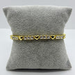 #PAL223 - Pulsera Con Corazones Oro Laminado 18k - LA060/