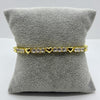 #PAL223 - Pulsera Con Corazones Oro Laminado 18k - LA060/
