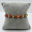 #PAL213 - Pulsera De Catarinas Oro Laminado 18k - LA060/