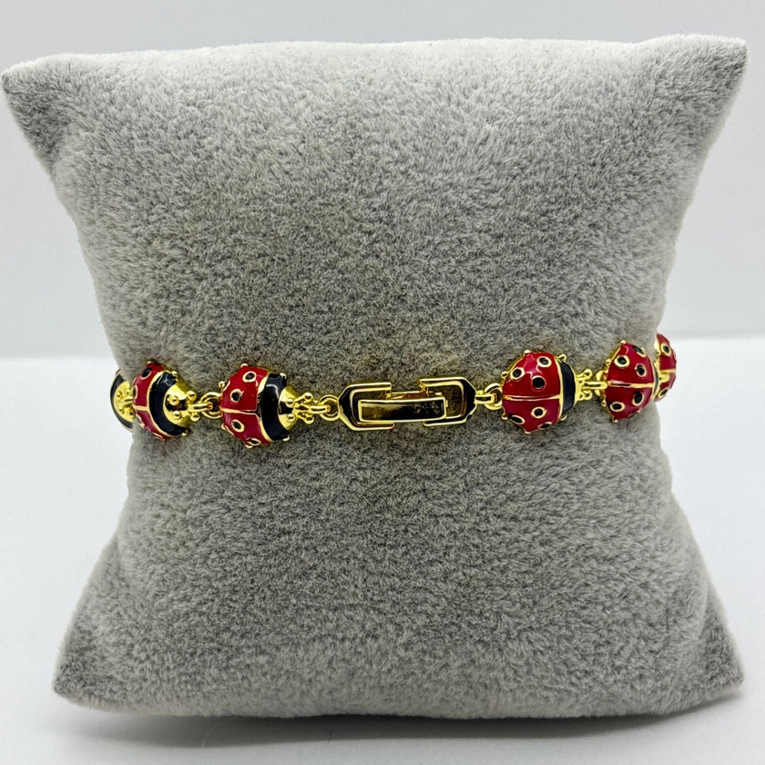 #PAL213 - Pulsera De Catarinas Oro Laminado 18k - LA060/