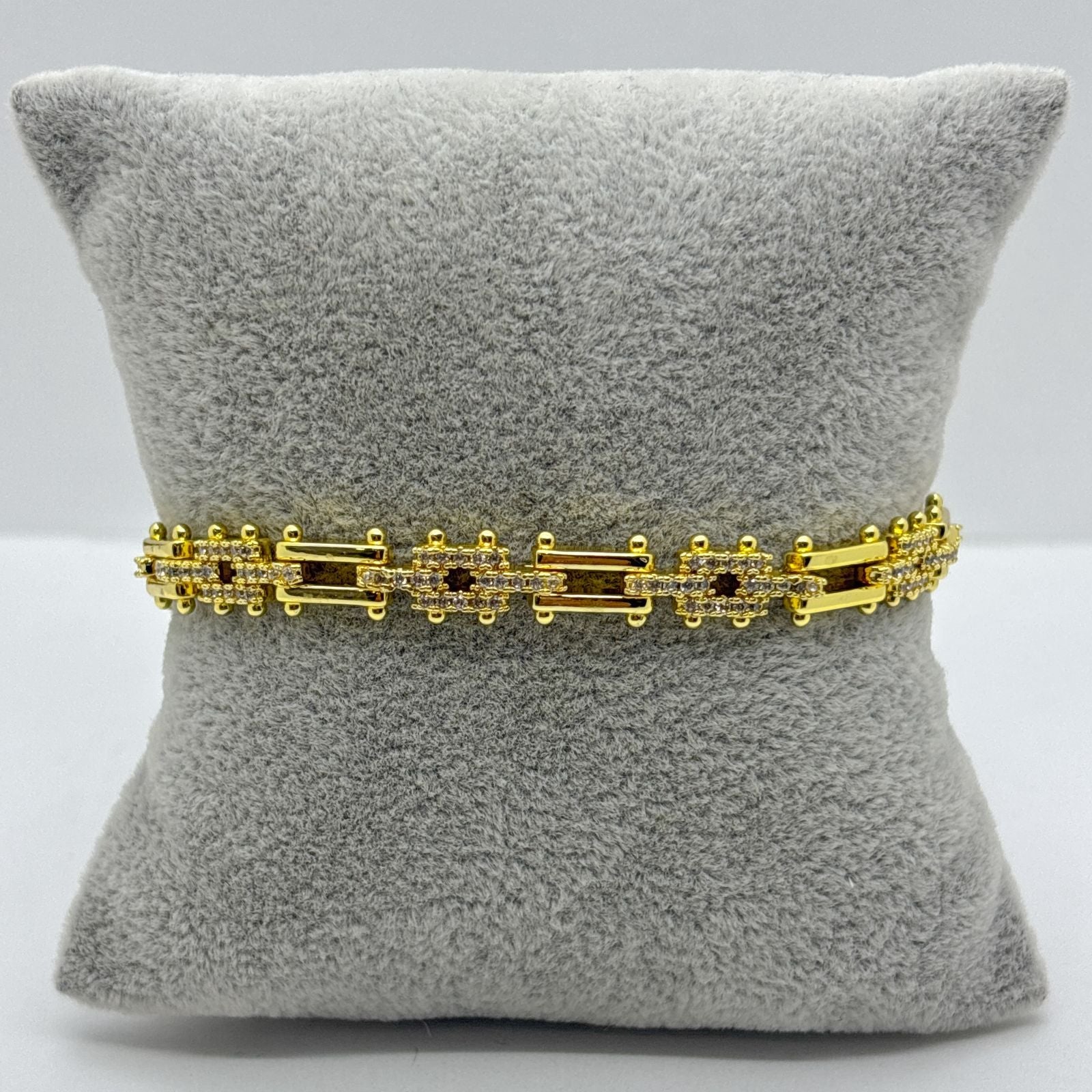 #PAL216 - Pulsera De Eslabones Oro Laminado 18k - LA065/