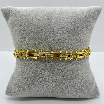 #PAL216 - Pulsera De Eslabones Oro Laminado 18k - LA065/