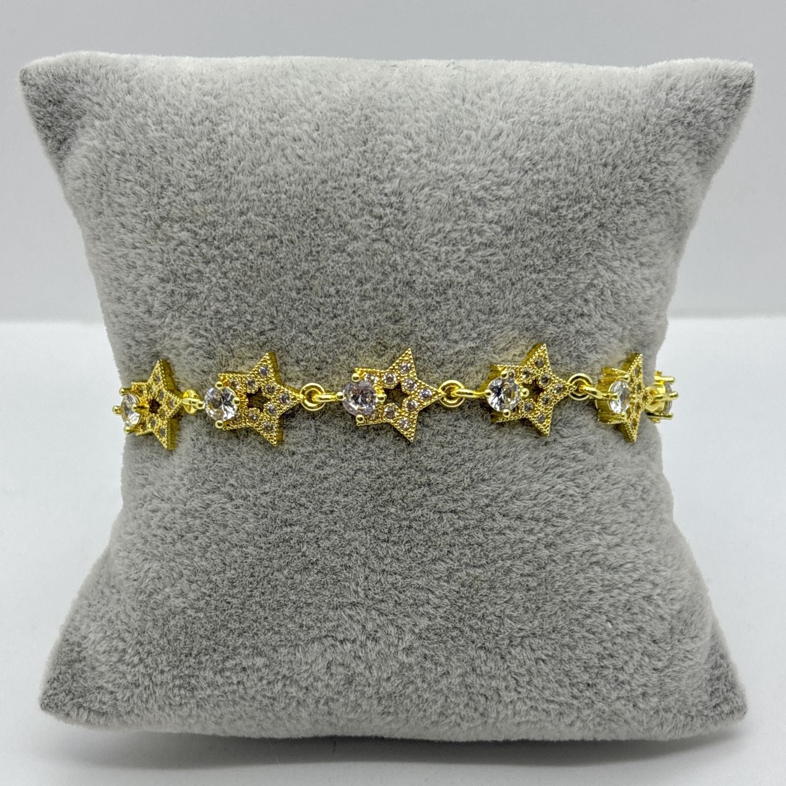 #PAL215 - Pulsera De Estrellas Oro Laminado 18k - LA065/