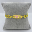 #PAL133 - Pulsera I Love U Acero Laminado 18k - LA040/