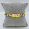 #PAL133 - Pulsera I Love U Acero Laminado 18k - LA040/