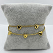 #PAL194 - Pulsera De Corazones De Oro Laminado 18k - LA030/