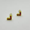 #BOL132 - Broquel De Corazon De Oro Laminado 18k - LB020/