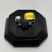 #AOL183 - Anillo Cuadrado Acero Laminado 18k - LB035/
