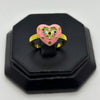 #AOL176 - Anillo De Corazón Esmaltado De Oro Laminado 18k - LA030/
