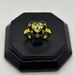 #AOL176 - Anillo De Corazón Esmaltado De Oro Laminado 18k - LA030/