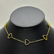 #GOL170 - Gargantilla De Corazones De Oro Laminado 18k - LA025/