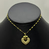 #GOL191 - Gargantilla Doble Corazón De Oro Laminado 18k - LA030/