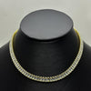 #GOL208 - Gargantilla Con Piedra Zirconia De Oro Laminado 18k - LB065/