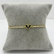 #PAL228 - Pulsera De Corazón Oro Laminado 18k - LB035/