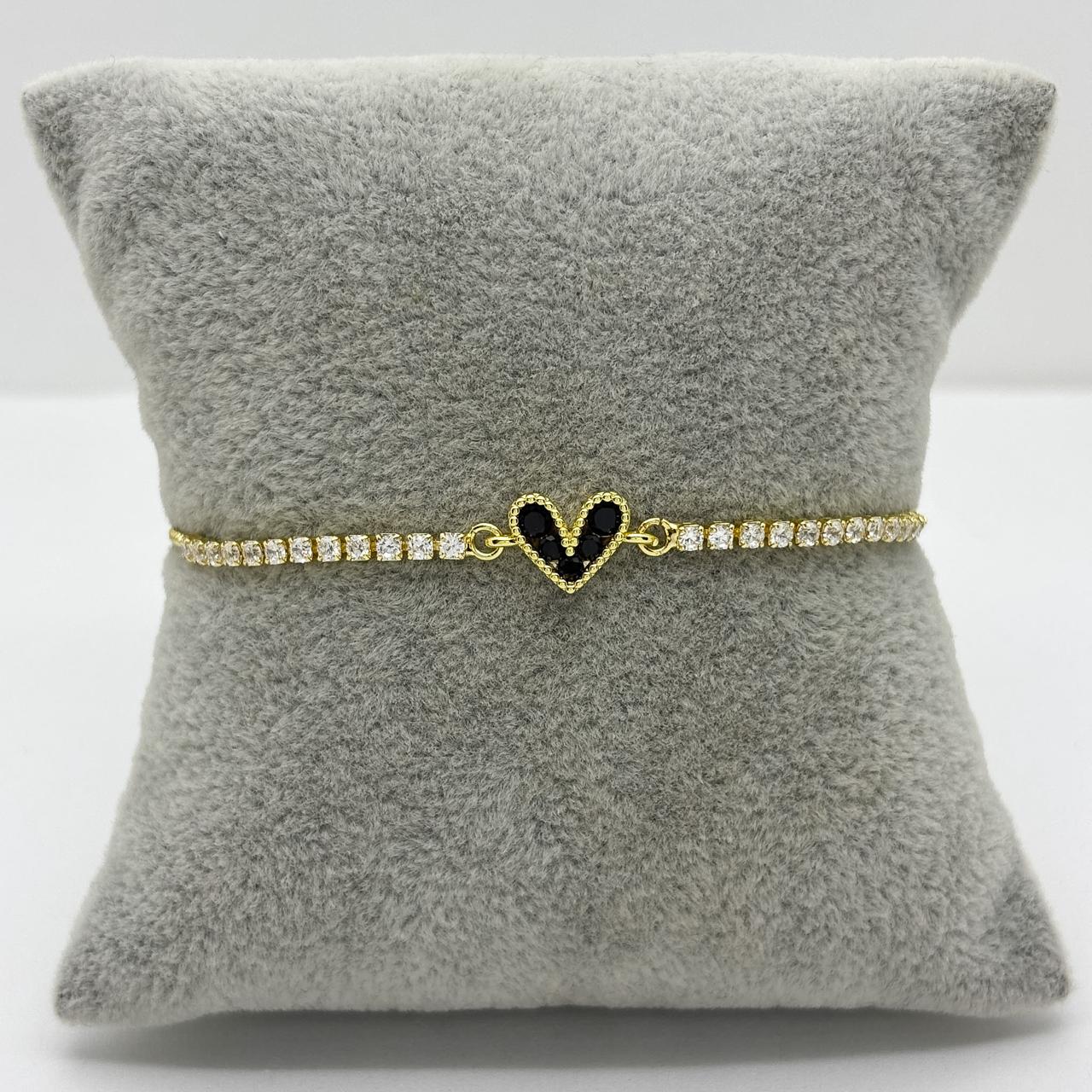 #PAL228 - Pulsera De Corazón Oro Laminado 18k - LB035/