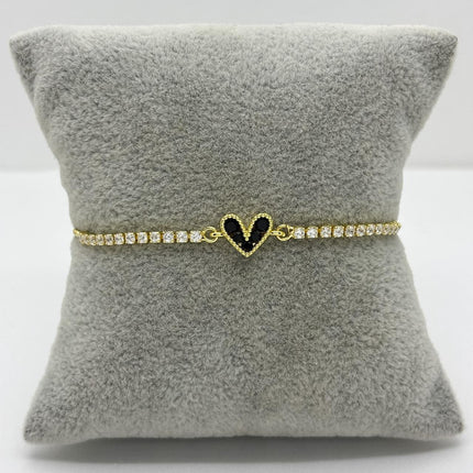 #PAL228 - Pulsera De Corazón Oro Laminado 18k - LB035/