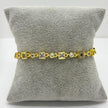 #PAL221 - Pulsera De Oro Laminado 18k Con Piedra Zirconia - LB060/