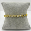 #PAL221 - Pulsera De Oro Laminado 18k Con Piedra Zirconia - LB060/