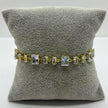 #PAL212 - Pulsera De Oro Laminado 18k Con Piedra Zirconia - LB050/