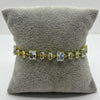 #PAL212 - Pulsera De Oro Laminado 18k Con Piedra Zirconia - LB050/