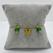 #PAL195 - Pulsera De Corazón Oro Laminado 18k - LB035/