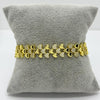 #PAL217 - Pulsera De Corazones De Oro Laminado 18k - LA065/