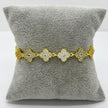 #PAL220 - Pulsera De Trébol Oro Laminado 18k - LB065/