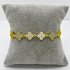 #PAL220 - Pulsera De Trébol Oro Laminado 18k - LB065/