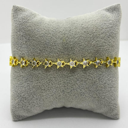 #PAL211 - Pulsera Estrellas Oro Laminado 18k - LB055/