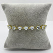 #PAL210 - Pulsera De Corazones De Oro Laminado 18k - LB050/