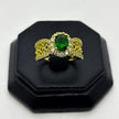 #AOL174 - Anillo Tipo Solitario Oro Laminado 18k - LA030/