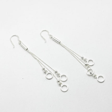 #AR238 - Aretes Largos Con Aros - A12/5.6