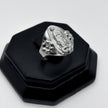 #AD491 - Anillo Virgen De Guadalupe Con Flores De Plata .925 - A08/3.7